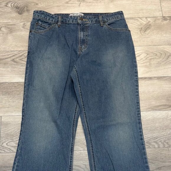 Levi Stretch Boot Cut Jeans Size 12 Short Womens Mid Rise Blue Medium Wash - Picture 4 of 13